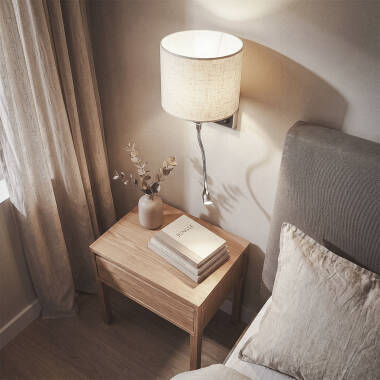 Image of Edit Ozu Wall Light with LED Reading Light