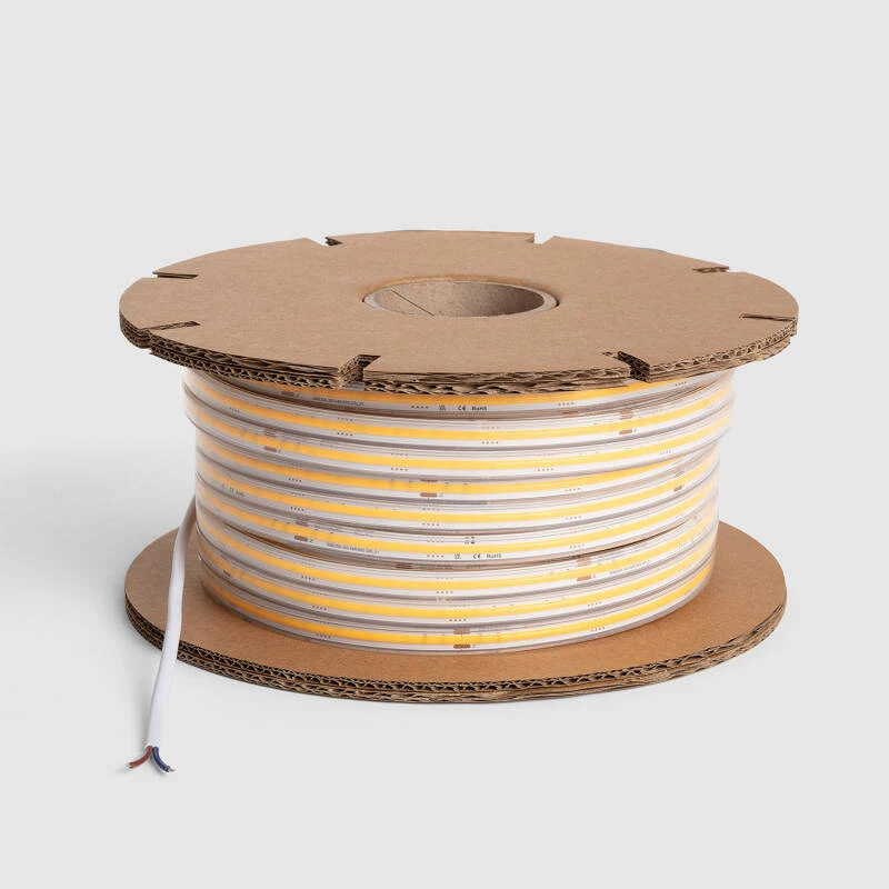 Image of 50M IP65 220V Dimmable Daylight 5000K COB LED Autorectified Silicone Flex Strip Kit