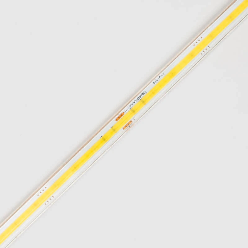 Image of 50M IP65 220V Dimmable Daylight 5000K COB LED Autorectified Silicone Flex Strip Kit