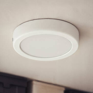 Image of 12W Cool LED Flush Ceiling Light D180 mm