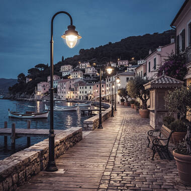Image of Fisher 40W LED Street Light LUMILEDS PHILIPS Xitanium 160ºx60º Asymmetric