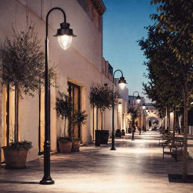 Image of Fisher 40W LED Street Light LUMILEDS PHILIPS Xitanium 160ºx60º Asymmetric
