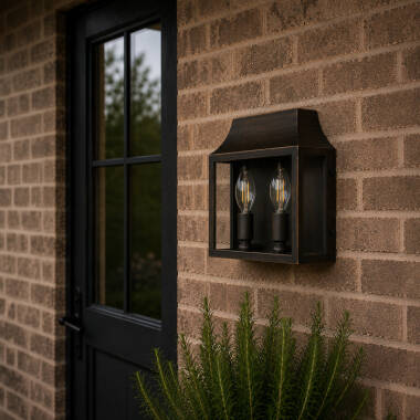 Wisteria Bourton Half Lantern Outdoor Wall Light