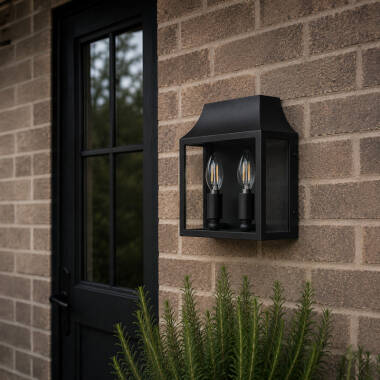 Wisteria Bourton Half Lantern Outdoor Wall Light