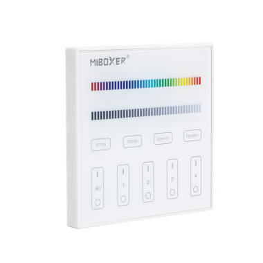Wall Mounted RF Remote for LED RGB+CCT 4 RF Zone Dimmer Mi Boxer T3