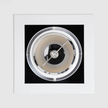 Image of Square Adjustable Downlight Kardan Cutout 165x165mm with 12W AR111 LED Bulb