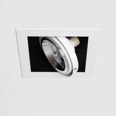 Image of Square Adjustable Downlight Kardan Cutout 165x165mm with 12W AR111 LED Bulb