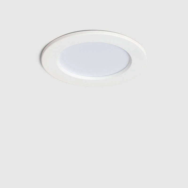 Image of Round Waterproof 8W Warm White LED Downlight IP65 Cutout 75mm