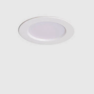 Aero Round 6W Cool White 4000K COB LED Fixed Downlight Cutout 80mm with LIFUD Driver