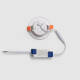 Image of Aero Round 6W Cool White 4000K COB LED Fixed Downlight Cutout 80mm with LIFUD Driver