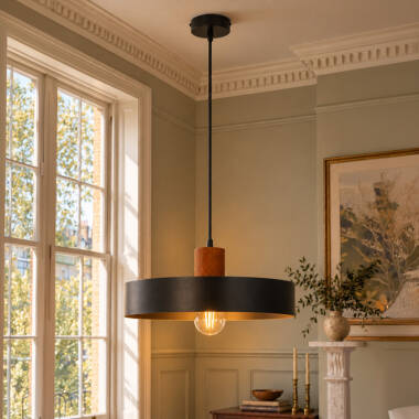 Image of Edit Rif Wood Ceiling Pendant Light