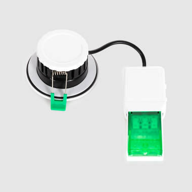 Image of Fire Rated Round 5-8W 4CCT (Cool-Daylight) Dimmable LED Downlight Cutout 65mm IP65
