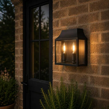 Wisteria Bourton Half Lantern Outdoor Wall Light