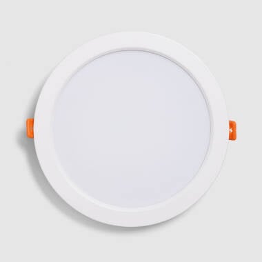 Image of Aero Round 24W Cool White 4000K COB LED Fixed Downlight Cutout 200mm with LIFUD Driver