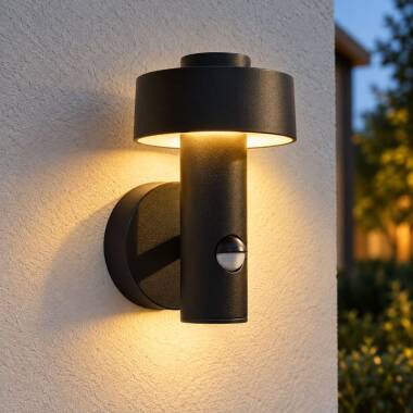 Image of Edit Mode LED Outdoor Wall Light with PIR Sensor