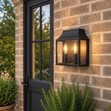 Wisteria Bourton Half Lantern Outdoor Wall Light