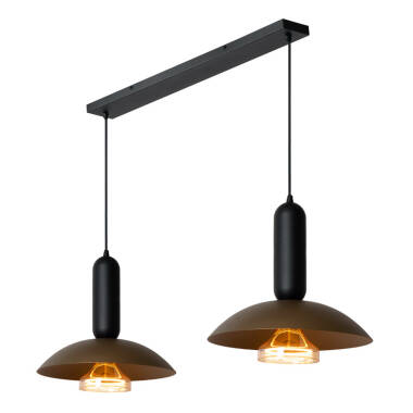 Image of Lucide Grantham 2 Light Bar Ceiling Pendant Light