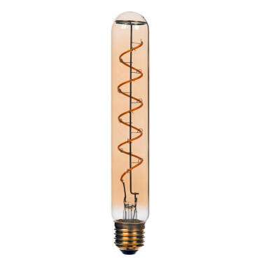 Image of Lucide 4. 9W LED Dimmable Decorative Filament 200mm Amber Tubular Bulb - Screw Cap