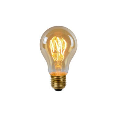 Lucide 4.9W Dimmable LED Decorative Filament Amber GLS Bulb - Screw Cap