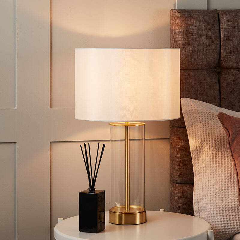 Image of Edit Malta Glass Touch Table Lamp