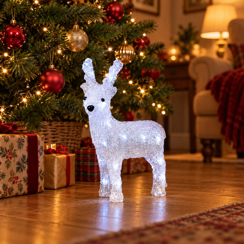 Image of Konstsmide Christmas Battery Operated LED Small Reindeer Feature Light
