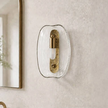 Wisteria Velluto Bathroom Glass Wall Light