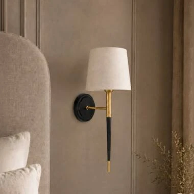 Westport Amber Painted Gold Wall Light