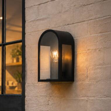 Westport Rivet Half Lantern Outdoor Wall Light