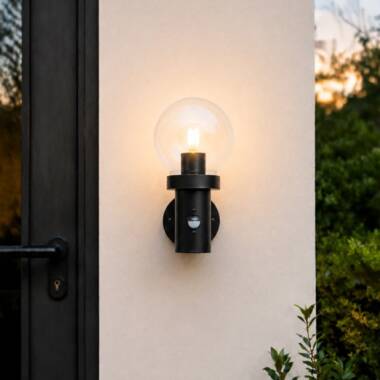 Edit Fjord Outdoor Lantern Wall Light with PIR Sensor