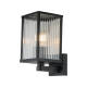 Image of Edit Aster Ridged Glass Outdoor Lantern Wall Light