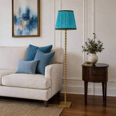 Wisteria Sora House Faux Silk USB Rechargeable LED Floor Lamp