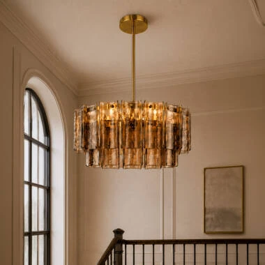 Westport Velluto Smoked Glass Chandelier
