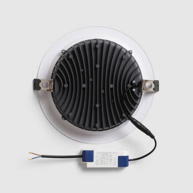 Image of Round Dimmable 1-10V 24W LED Downlight SAMSUNG Aero Cutout 200mm LIFUD Driver