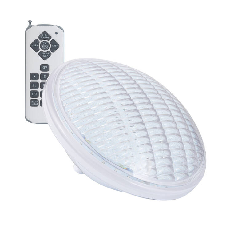 Image of Submersible 12V AC PAR56 RGB 18W LED Pool Bulb IP68 with Remote Control