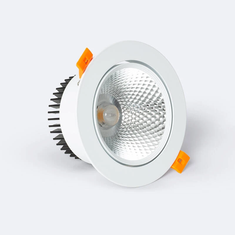 Image of Round 15W Cool Daylight COB LED Adjustable Downlight Cutout 113mm