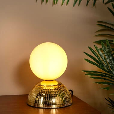 Lucide Glitzer Glass Table Lamp