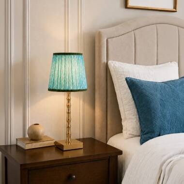 Wisteria Sora House Faux Silk USB Rechargeable LED Table Lamp