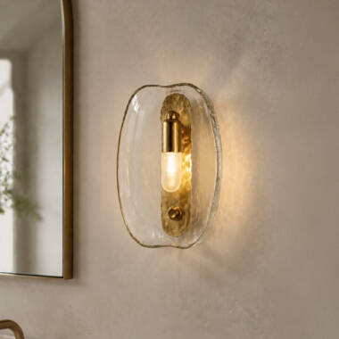 Wisteria Velluto Bathroom Glass Wall Light