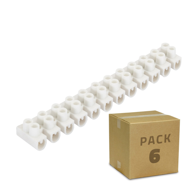 Image of Pack 6 units of 12 Connector blocks for Cable 4mm