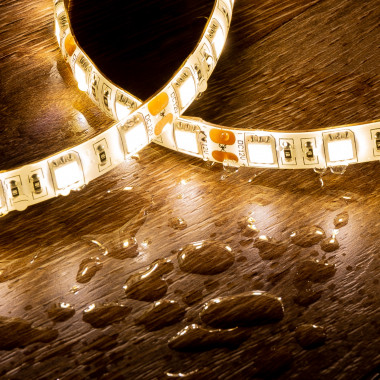 Image of 5m Cool White 12V DC LED Strip 60LED/m 10mm Wide Cut at every 5cm IP65