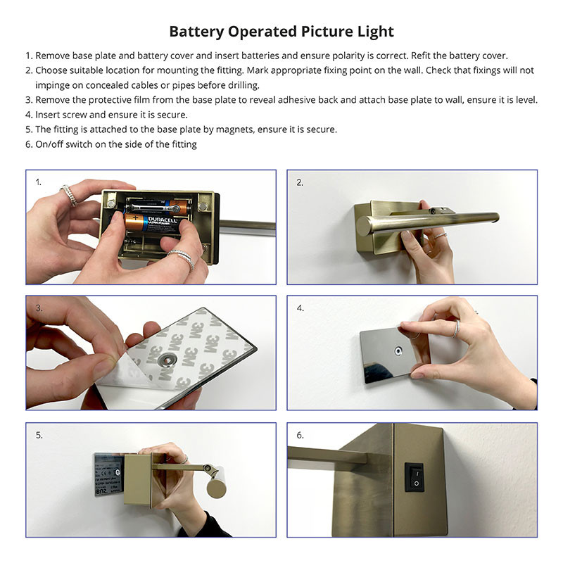 Image of Slimline 279 Battery Operated LED Picture Light