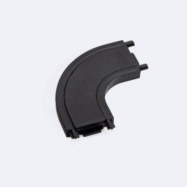Magnetic Track 25mm Surface Curved L Connector