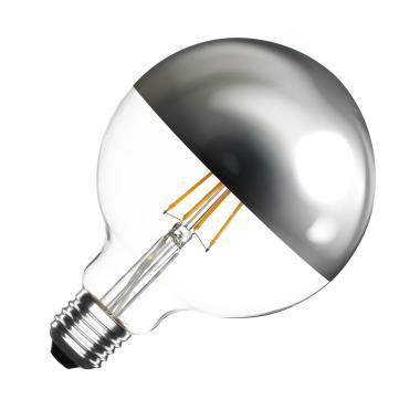 6W Supreme Reflect Dimmable Warm White LED Filament 125mm Globe Bulb
