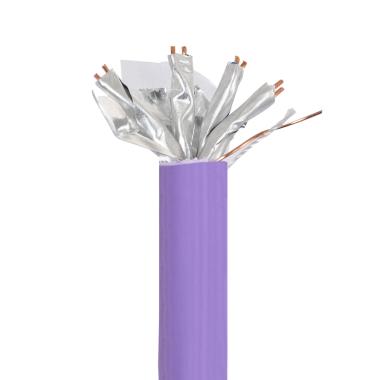 Ethernet Network Cable FTP CAT 6A Pure Copper Halogen Free 100m - Purple