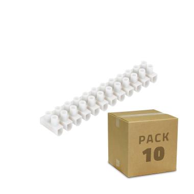 Pack 10 units of 12 Connector Blocks for Cable 4mm