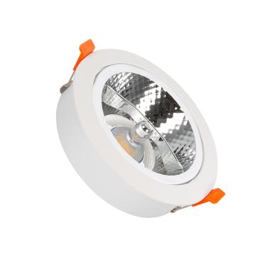 Round Downlight Cutout 120mm with 15W AR111 LED Bulb