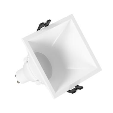 Square Low UGR Downlight 45º Cutout 85x85mm with 6W LED Bulb - GU10