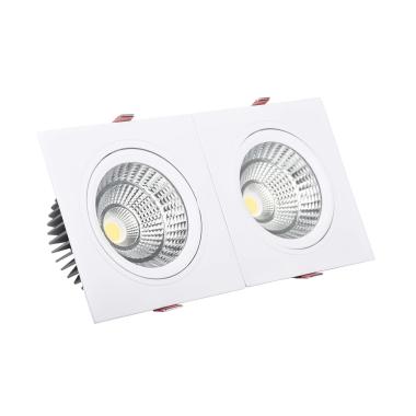 Rectangular 30W Double COB LED Downlight New Madison Cutout 260x120mm