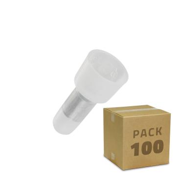 Pack 100 Blind Splice Units for 3mm Cable End Connections
