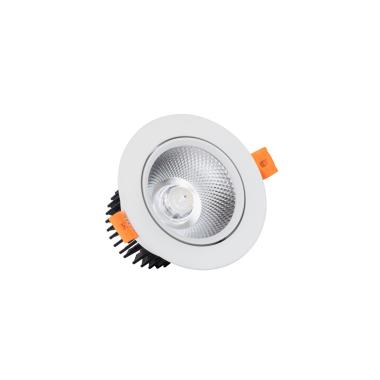 Round 12W Dimmable COB LED Adjustable Downlight Cutout 90mm